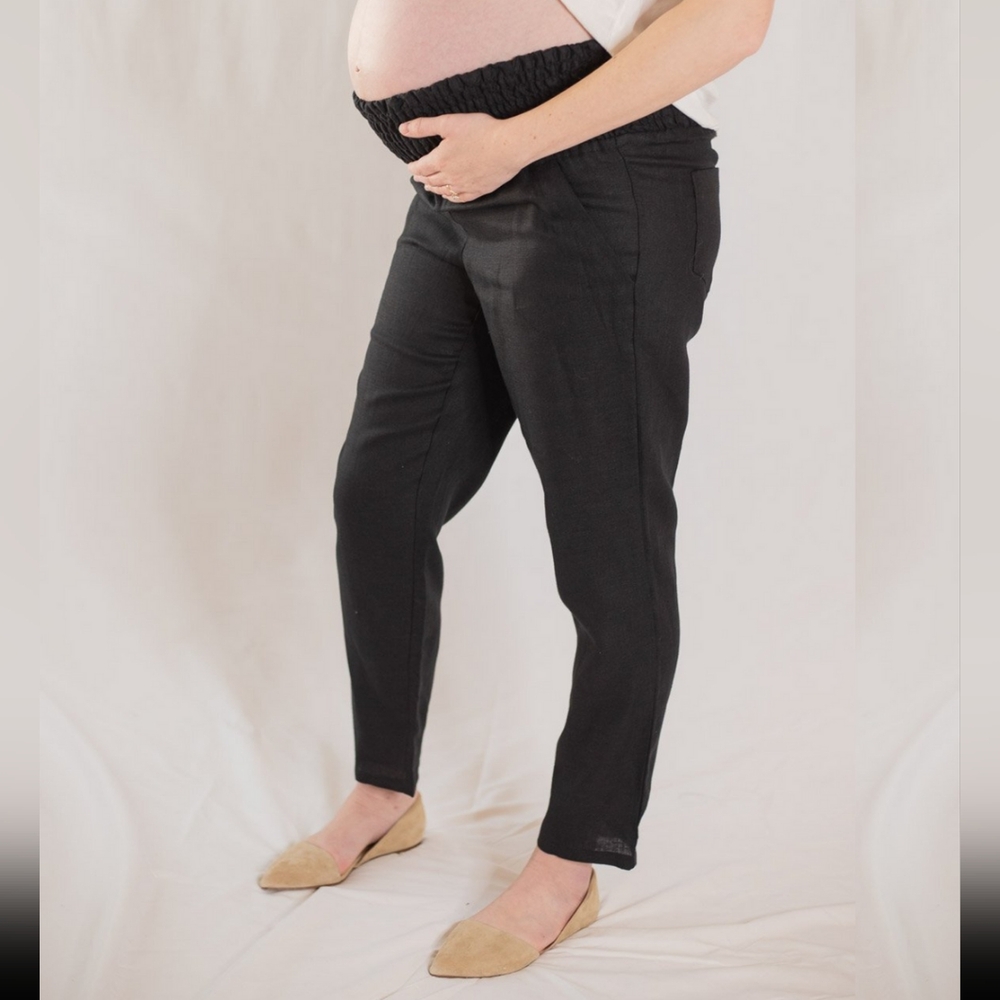 Emme Linen Maternity Pants
